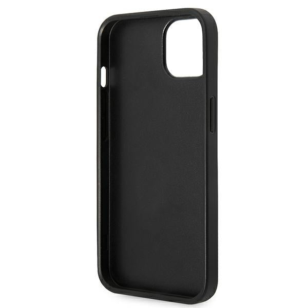 Karl Lagerfeld Saffiano Karl's Head Patch case for iPhone 14 - silver
