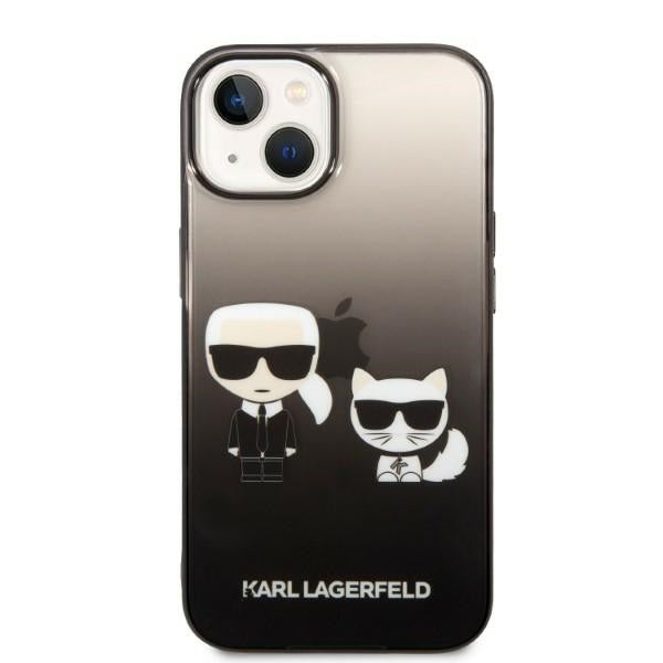 Karl Lagerfeld KLHCP14STGKCK iPhone 14 6,1 &quot;hardcase black / black Gradient Ikonik Karl &amp; Choupette