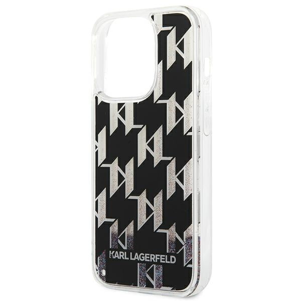Karl Lagerfeld KLHCP14XLMNMK iPhone 14 Pro Max 6.7 "hardcase black / black Liquid Glitter Monogram