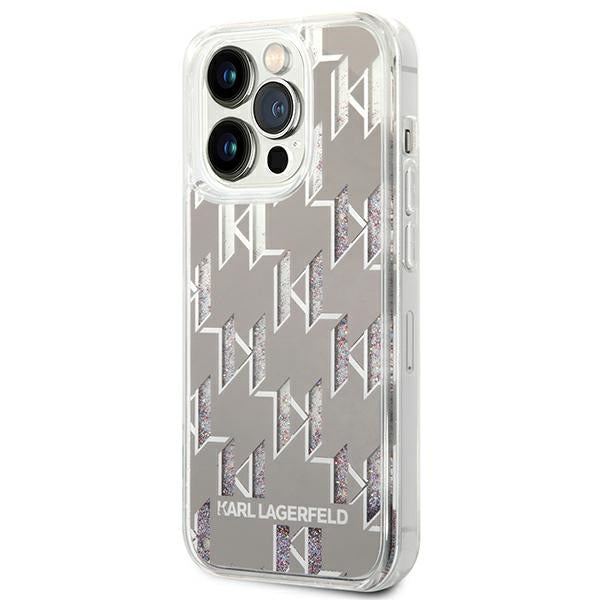 Karl Lagerfeld KLHCP14XLMNMS iPhone 14 Pro Max 6.7 "hardcase silver / silver Liquid Glitter Monogram