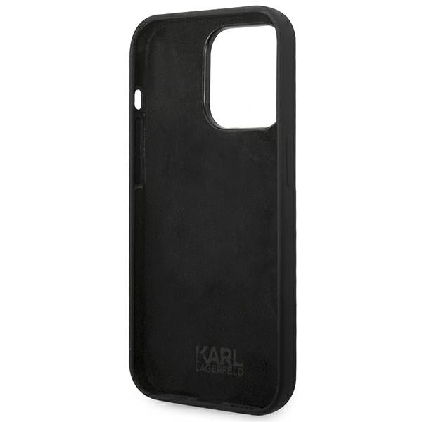 Karl Lagerfeld KLHCP14XSLCTBK iPhone 14 Pro Max 6.7 "hardcase black / black Silicone Choupette Body