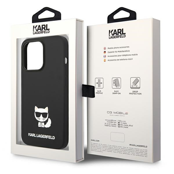 Karl Lagerfeld KLHCP14XSLCTBK iPhone 14 Pro Max 6.7 "hardcase black / black Silicone Choupette Body
