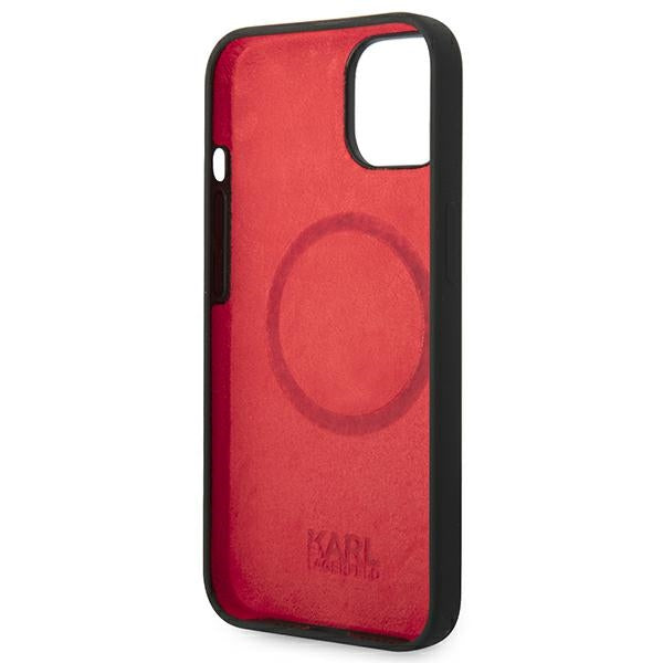 Karl Lagerfeld KLHMP14MSLCHBK iPhone 14 Plus 6.7 "hardcase black / black Silicone Choupette Head Magsafe