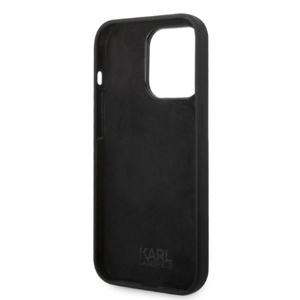 Karl Lagerfeld Silicone RSG case for iPhone 14 Pro - black