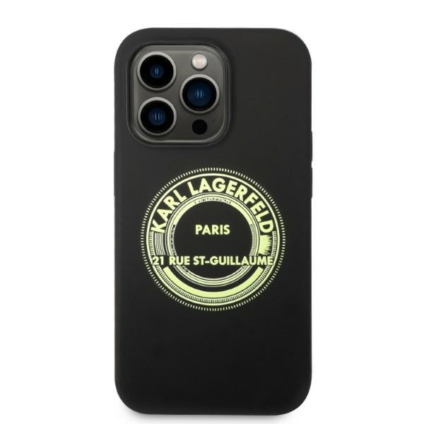 Karl Lagerfeld Silicone RSG case for iPhone 14 Pro - black