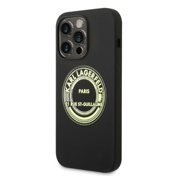 Karl Lagerfeld Silicone RSG case for iPhone 14 Pro - black