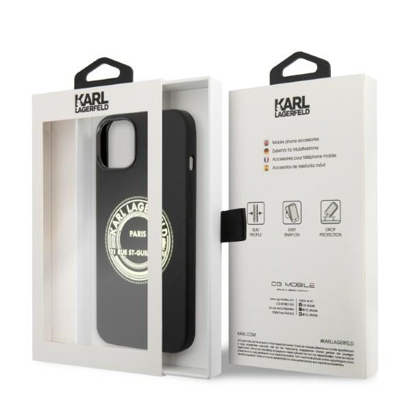 Karl Lagerfeld KLHCP14MSRSGRCK iPhone 14 Plus 6.7 "hardcase black / black Silicone RSG