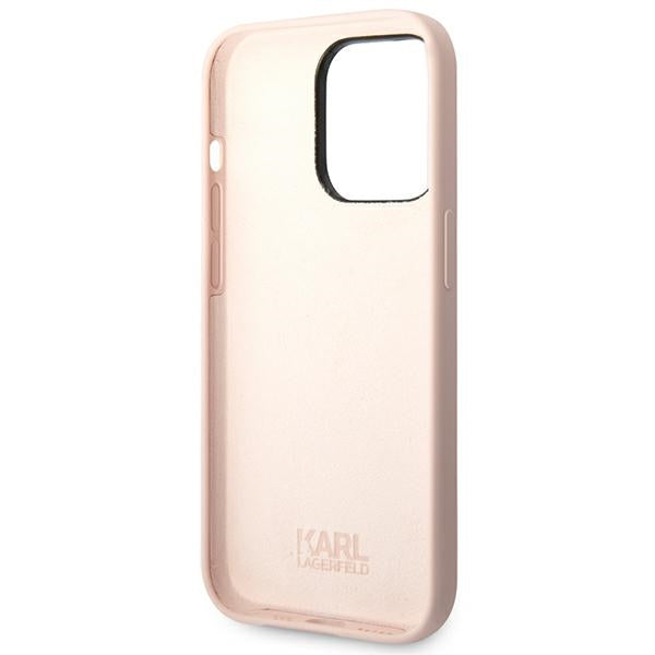 Karl Lagerfeld KLHCP14XSLKHLP iPhone 14 Pro Max 6.7 "hardcase pink / pink Silicone Karl`s Head