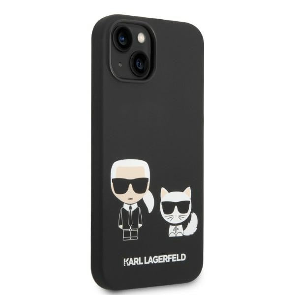 Karl Lagerfeld KLHMP14MSSKCK iPhone 14 Plus 6.7 "hardcase black / black Liquid Silicone Karl & Choupette Magsafe