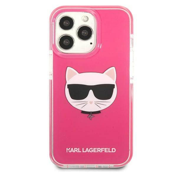 Karl Lagerfeld Choupette Head case for iPhone 13 Pro / iPhone 13 - fuchsia