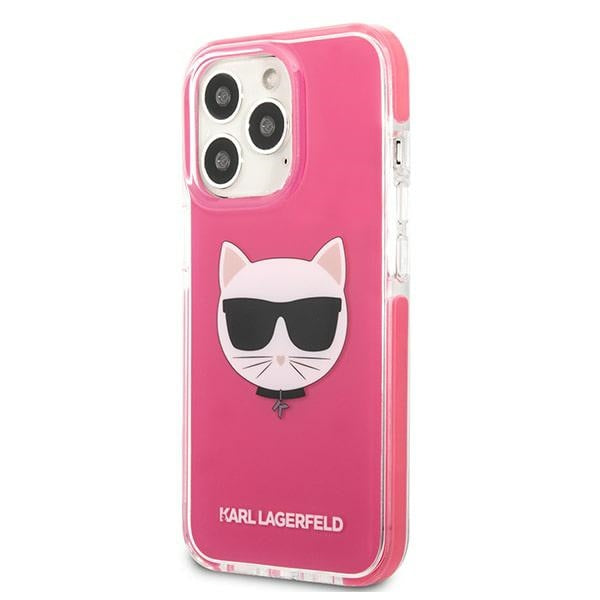 Karl Lagerfeld Choupette Head case for iPhone 13 Pro / iPhone 13 - fuchsia