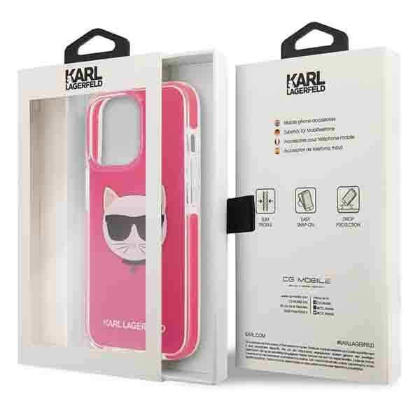 Karl Lagerfeld Choupette Head case for iPhone 13 Pro / iPhone 13 - fuchsia