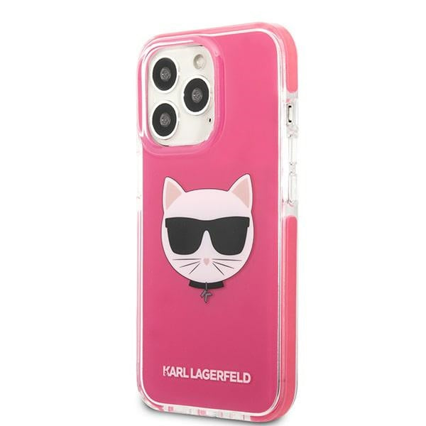 Karl Lagerfeld Choupette Head case for iPhone 13 Pro Max - fuchsia