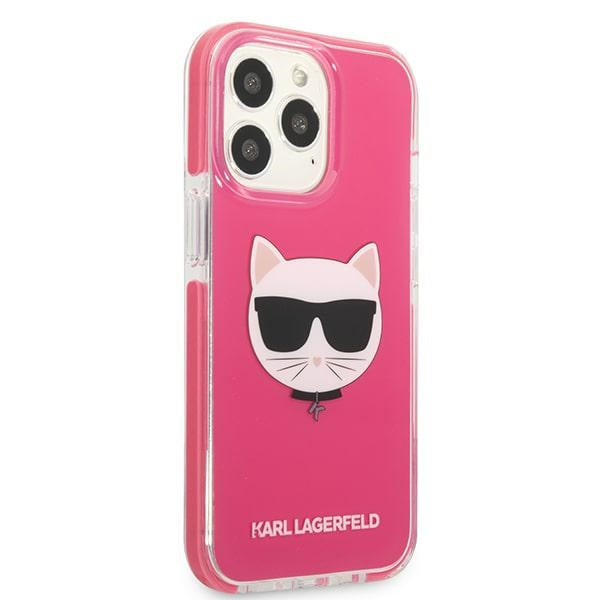 Karl Lagerfeld Choupette Head case for iPhone 13 Pro Max - fuchsia