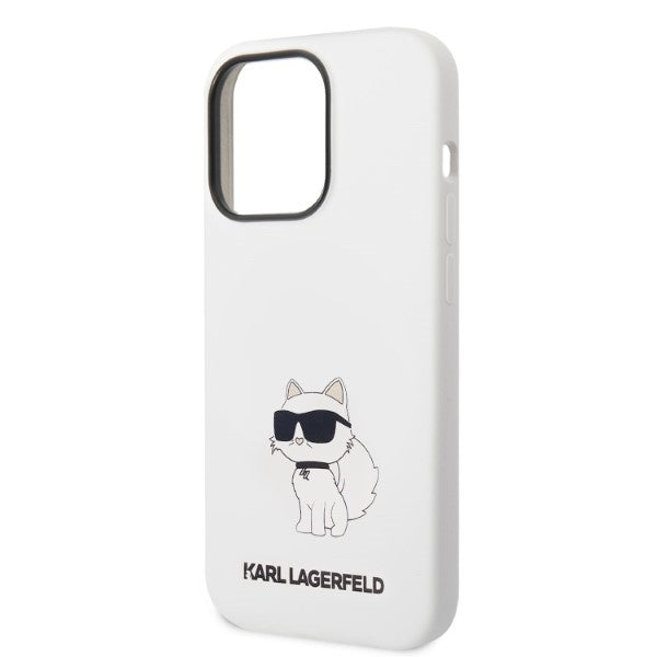 Karl Lagerfeld KLHCP14LSNCHBCH iPhone 14 Pro 6.1" hardcase white/white Silicone Choupette