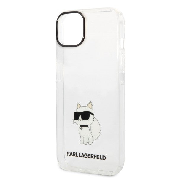 Karl Lagerfeld Ikonik Choupette case for iPhone 14 Plus - transparent