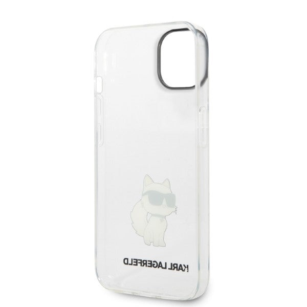 Karl Lagerfeld Ikonik Choupette case for iPhone 14 Plus - transparent