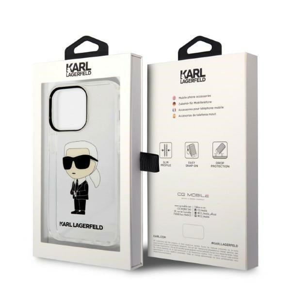 Karl Lagerfeld Ikonik Karl case for iPhone 14 Pro Max - transparent