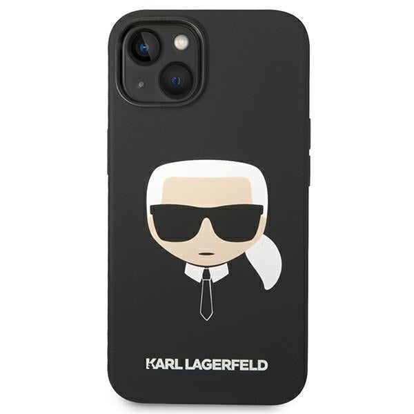 Karl Lagerfeld Silicone Karl's Head MagSafe case for iPhone 14 Plus - black