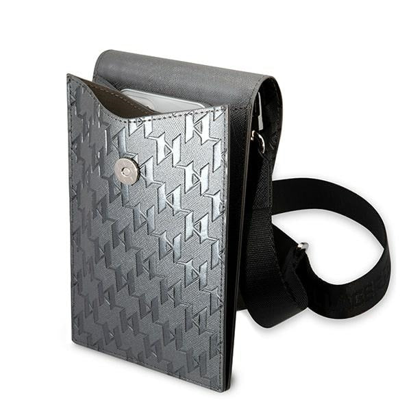 Karl Lagerfeld Ikonik Karl Monogram Patch bag - silver