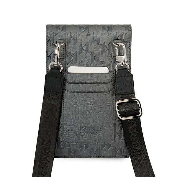 Karl Lagerfeld Ikonik Karl Monogram Patch bag - silver