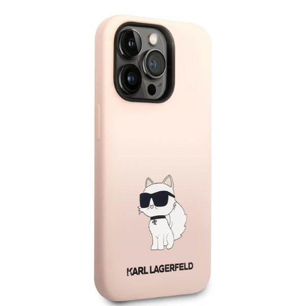 Karl Lagerfeld KLHCP14LSNCHBCP iPhone 14 Pro 6.1&quot; hardcase pink/pink Silicone Choupette