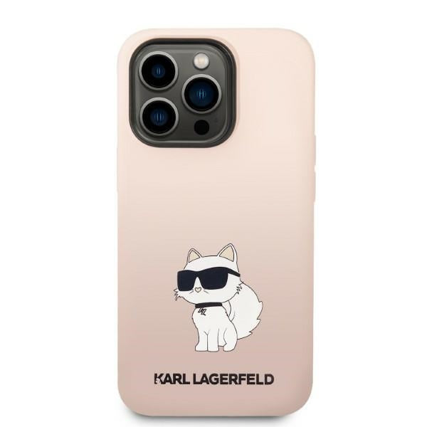 Karl Lagerfeld KLHCP14LSNCHBCP iPhone 14 Pro 6.1&quot; hardcase pink/pink Silicone Choupette