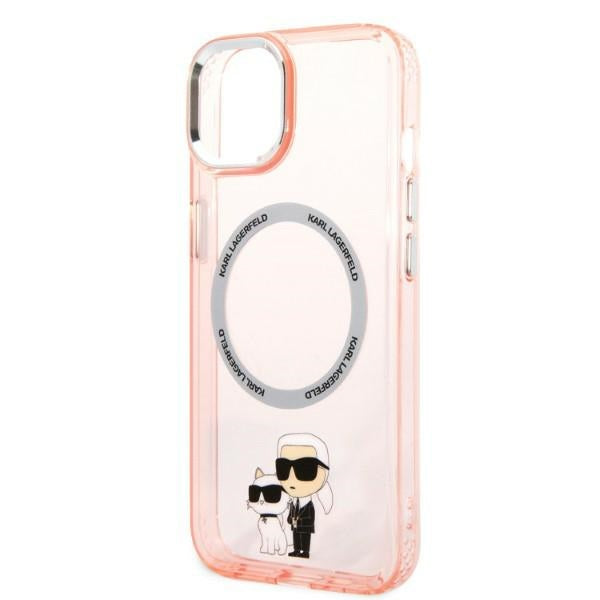 Karl Lagerfeld KLHMP14SHNKCIP iPhone 14 6.1" hardcase pink/pink Iconic Karl&amp;Choupette Magsafe