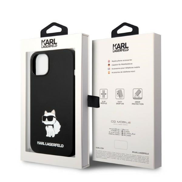 Karl Lagerfeld KLHMP14MSNCHBCK iPhone 14 Plus 6.7" hardcase black/black Silicone Choupette MagSafe