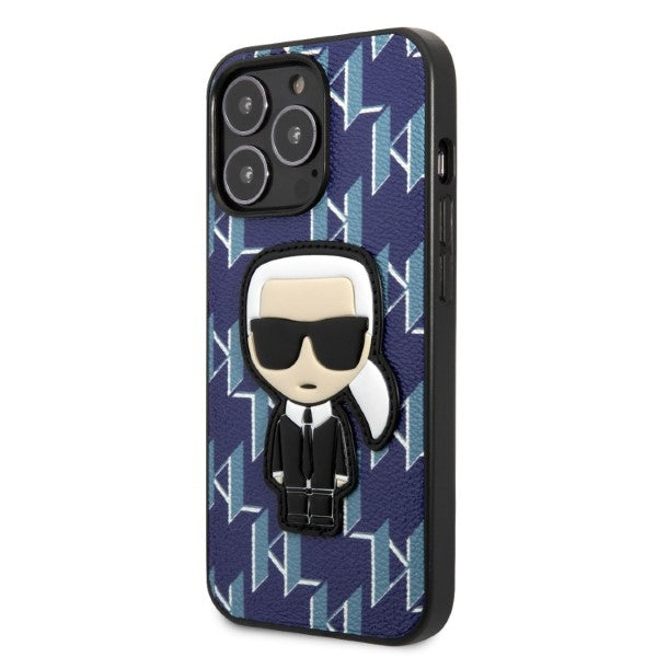 Karl Lagerfeld KLHCP13LPMNIKBL iPhone 13 Pro / 13 6.1" hardcase blue/blue Monogram Ikonik Patch