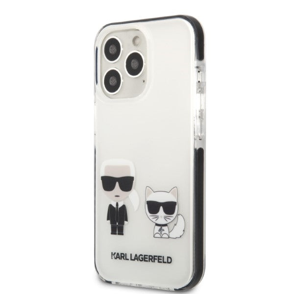 Karl Lagerfeld KLHCP13LTPEKCW iPhone 13 Pro / 13 6.1" hardcase white/white Karl&amp;Choupette