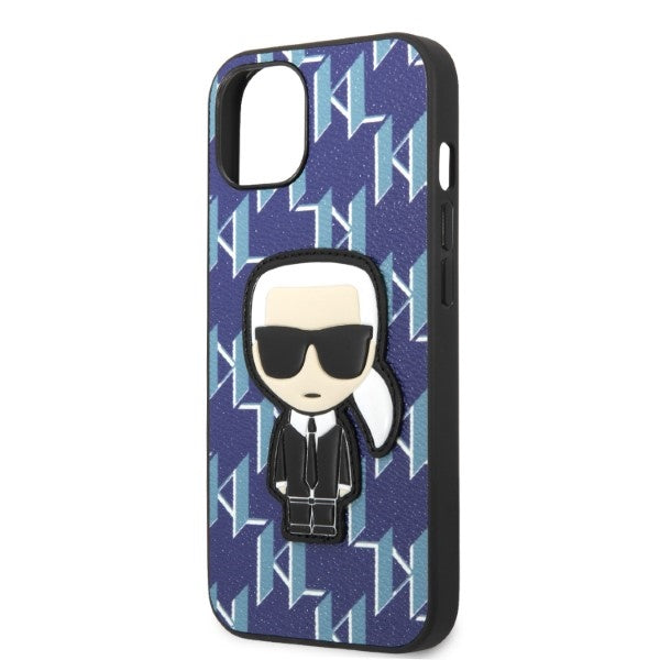 Karl Lagerfeld KLHCP13SPMNIKBL iPhone 13 mini 5.4" hardcase blue/blue Monogram Ikonik Patch