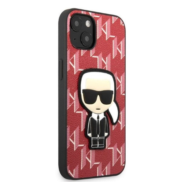 Karl Lagerfeld KLHCP13SPMNIKPI iPhone 13 mini 5.4&quot; hardcase red/red Monogram Ikonik Patch