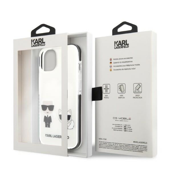Karl Lagerfeld KLHCP13STPEKCW iPhone 13 mini 5.4" hardcase white/white Karl&amp;Choupette