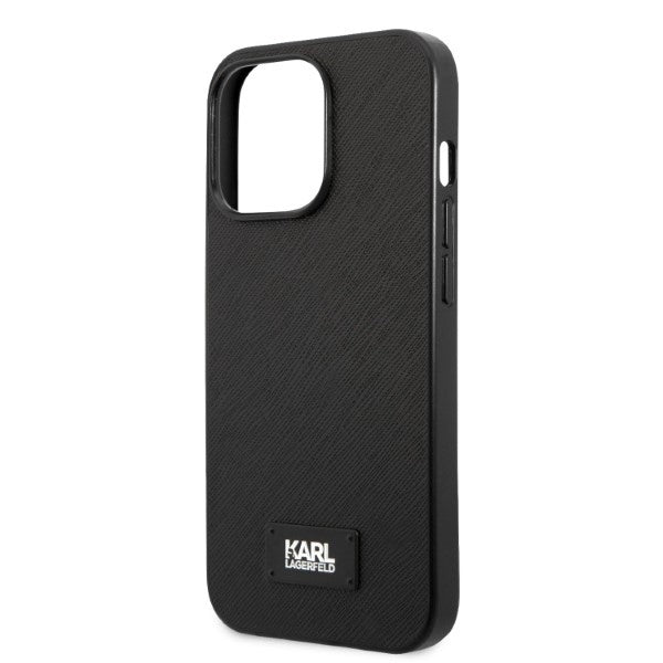 Karl Lagerfeld KLHCP13XSFMP2K iPhone 13 Pro Max 6.7" hardcase black/black Saffiano Plaque