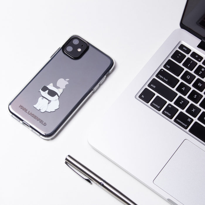 Karl Lagerfeld Ikonik Choupette Case for iPhone 11 / Xr - Transparent