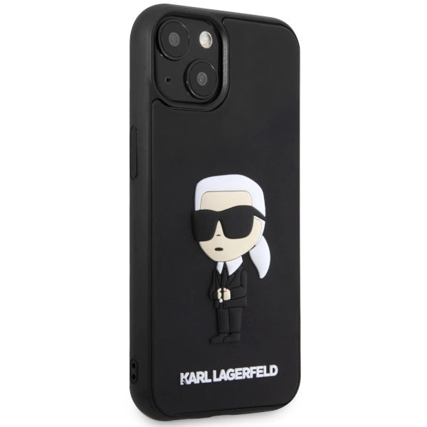 Karl Lagerfeld KLHCP14M3DRKINK iPhone 14 Plus 6.7" black/black hardcase Rubber Ikonik 3D
