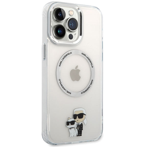Karl Lagerfeld KKLHMP13XHNKCIT iPhone 13 Pro Max 6.7" hardcase transparent Iconic Karl&amp;Choupette Magsafe