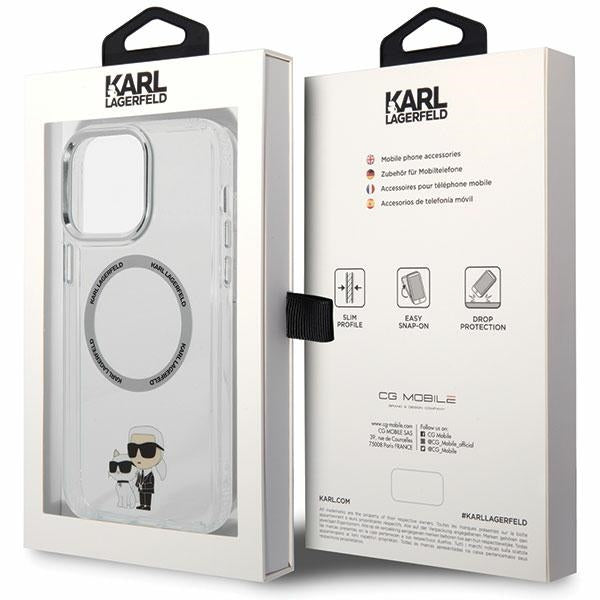 Karl Lagerfeld KKLHMP13XHNKCIT iPhone 13 Pro Max 6.7" hardcase transparent Iconic Karl&amp;Choupette Magsafe