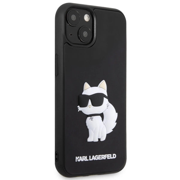 Karl Lagerfeld KLHCP14M3DRKHNK iPhone 14 Plus 6.7" black/black hardcase Rubber Choupette 3D