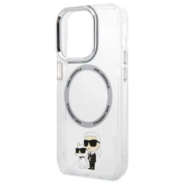 Karl Lagerfeld KLHMP13LHNKCIT iPhone 13 Pro 6.1" hardcase transparent Iconic Karl&Choupette Magsafe