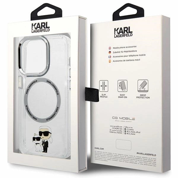 Karl Lagerfeld KLHMP13LHNKCIT iPhone 13 Pro 6.1" hardcase transparent Iconic Karl&Choupette Magsafe