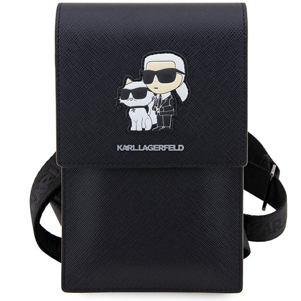 Karl Lagerfeld Handbag KLWBSAKCPMK black/black Saffiano Karl & Choupette