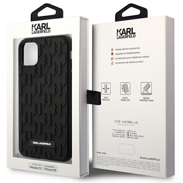 Karl Lagerfeld KLHCN61RUPKLPK iPhone 11 / Xr 6.1" hardcase black/black 3D Monogram