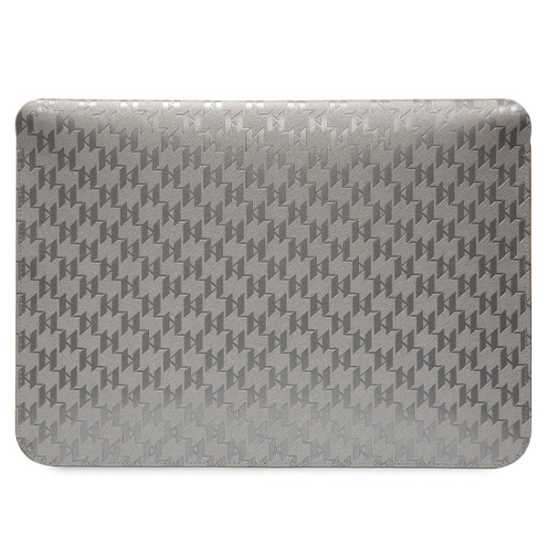 Karl Lagerfeld Saffiano Monogram Choupette case for a 14" laptop - silver