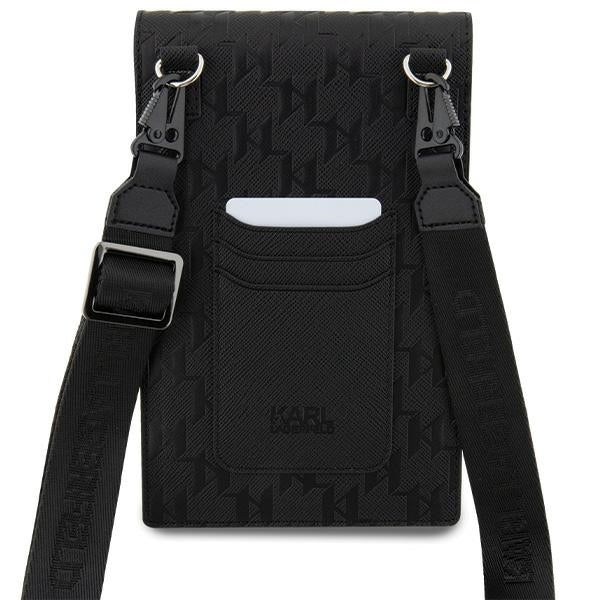 Karl Lagerfeld Case KLWBSAKHPCK Handbag - Black Saffiano Monogram Choupette
