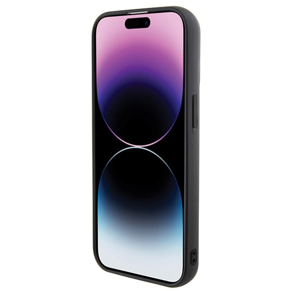 Karl Lagerfeld 3D Rubber Multi Logo case for iPhone 15 - black