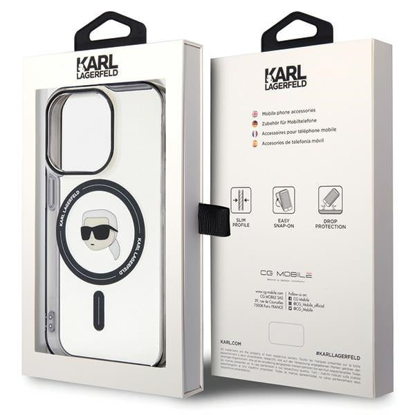 Karl Lagerfeld KLHMP15LHKHNOTK case for iPhone 15 Pro - transparent