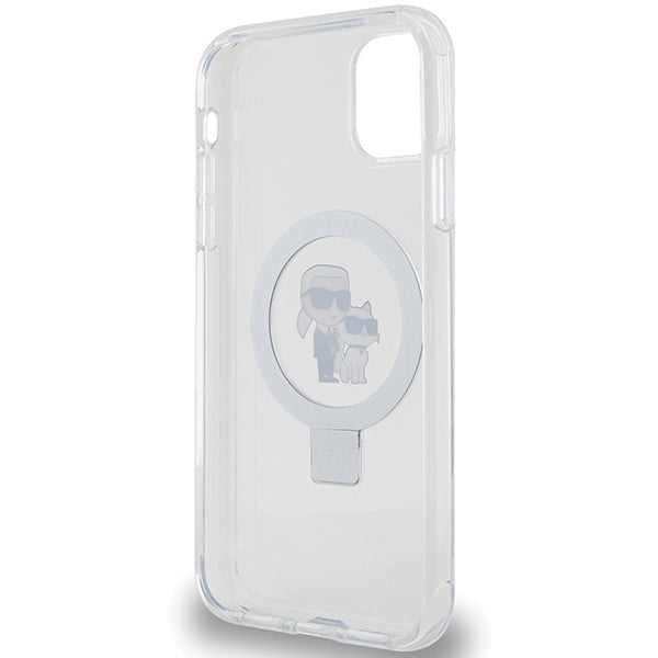 Karl Lagerfeld KLHMN61HMRSKCH iPhone 11 / Xr 6.1" white/white hardcase Ring Stand Karl&amp;Choupette MagSafe