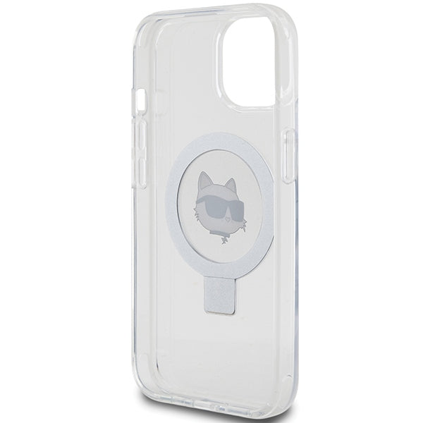Karl Lagerfeld KLHMP15MHMRSCHH iPhone 15 Plus 6.7" white/white hardcase Ring Stand Choupette Head MagSafe